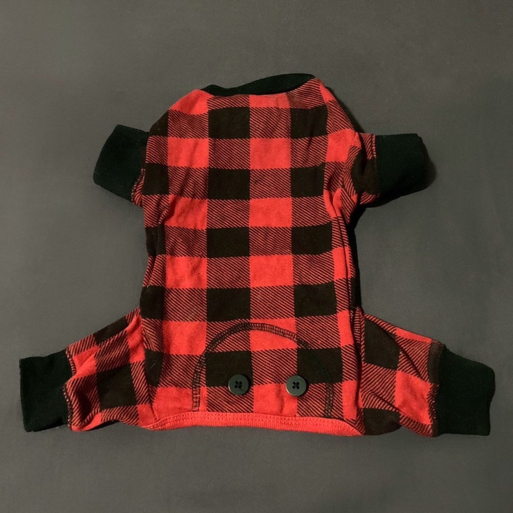 Plaid One-Piece Pajamas for Dogs